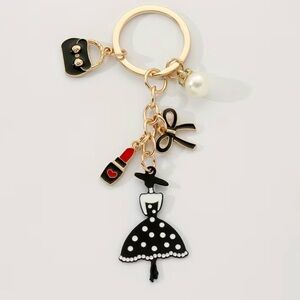 New lipstick purse charm keychain